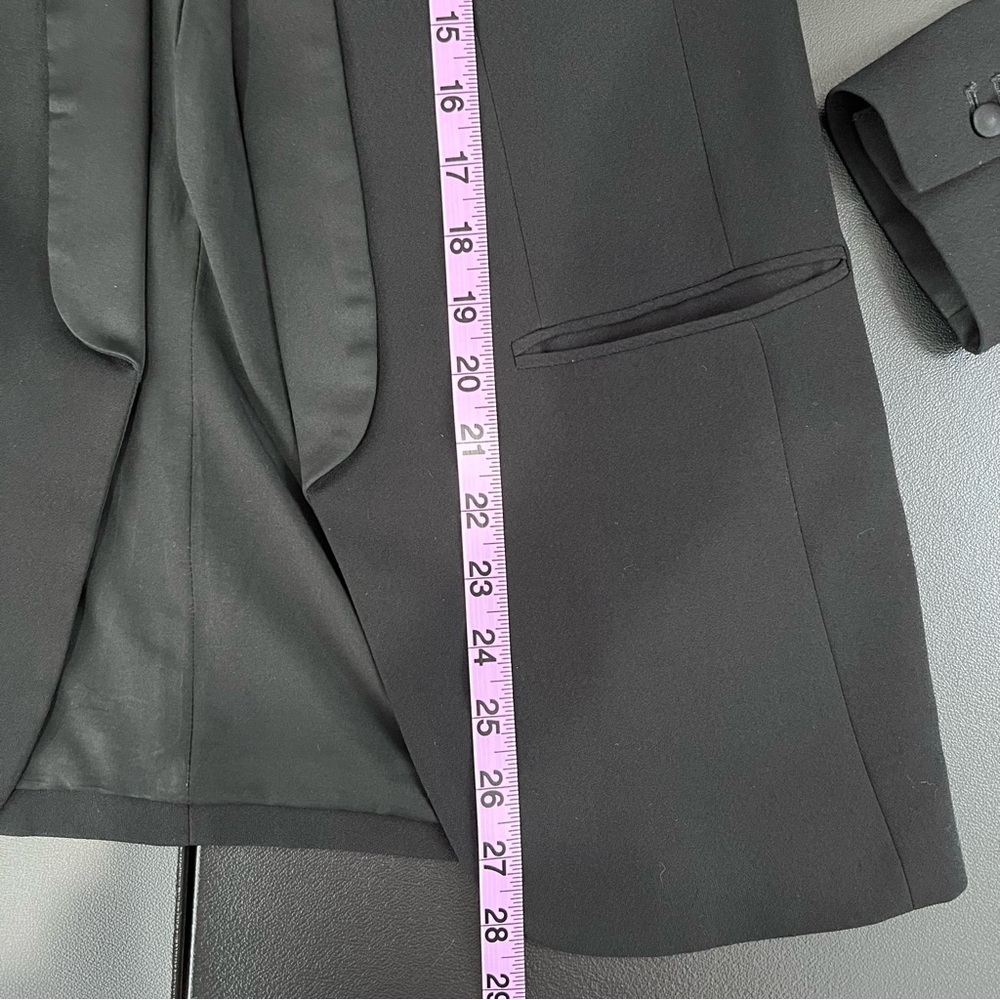 Express Tuxedo Boyfriend Blazer Size XS - Picture 10 of 11